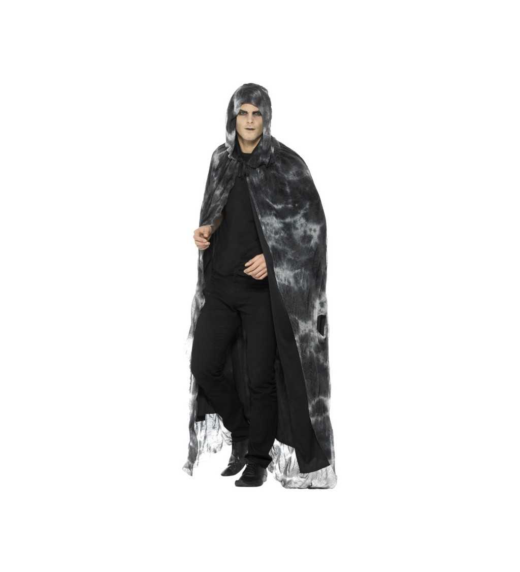 Černo-šedý strašidelný plášť