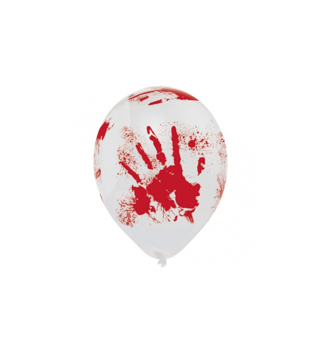 Balónek s krvavými otisky sada
