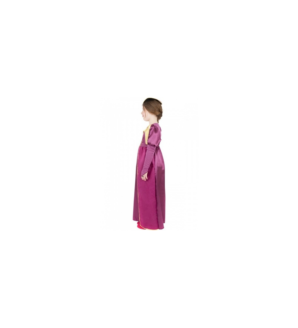 Dětský kostým pro dívky - Princezna tmavě růžová