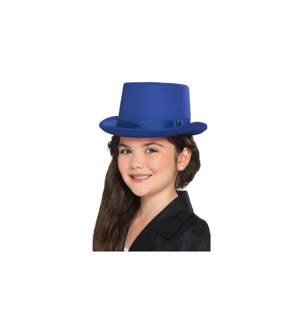 Modrý dětský klobouk