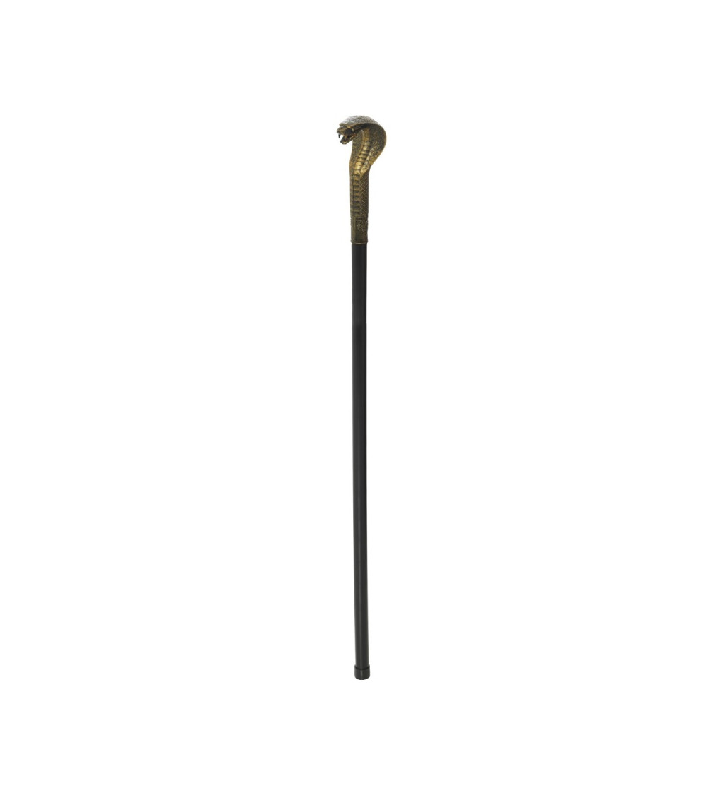 Egyptská woodoo hůlka s kobrou