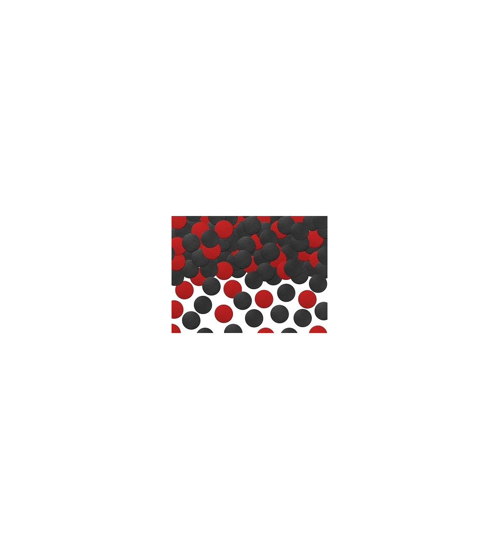 Konfety červenočerné puntíky beruška