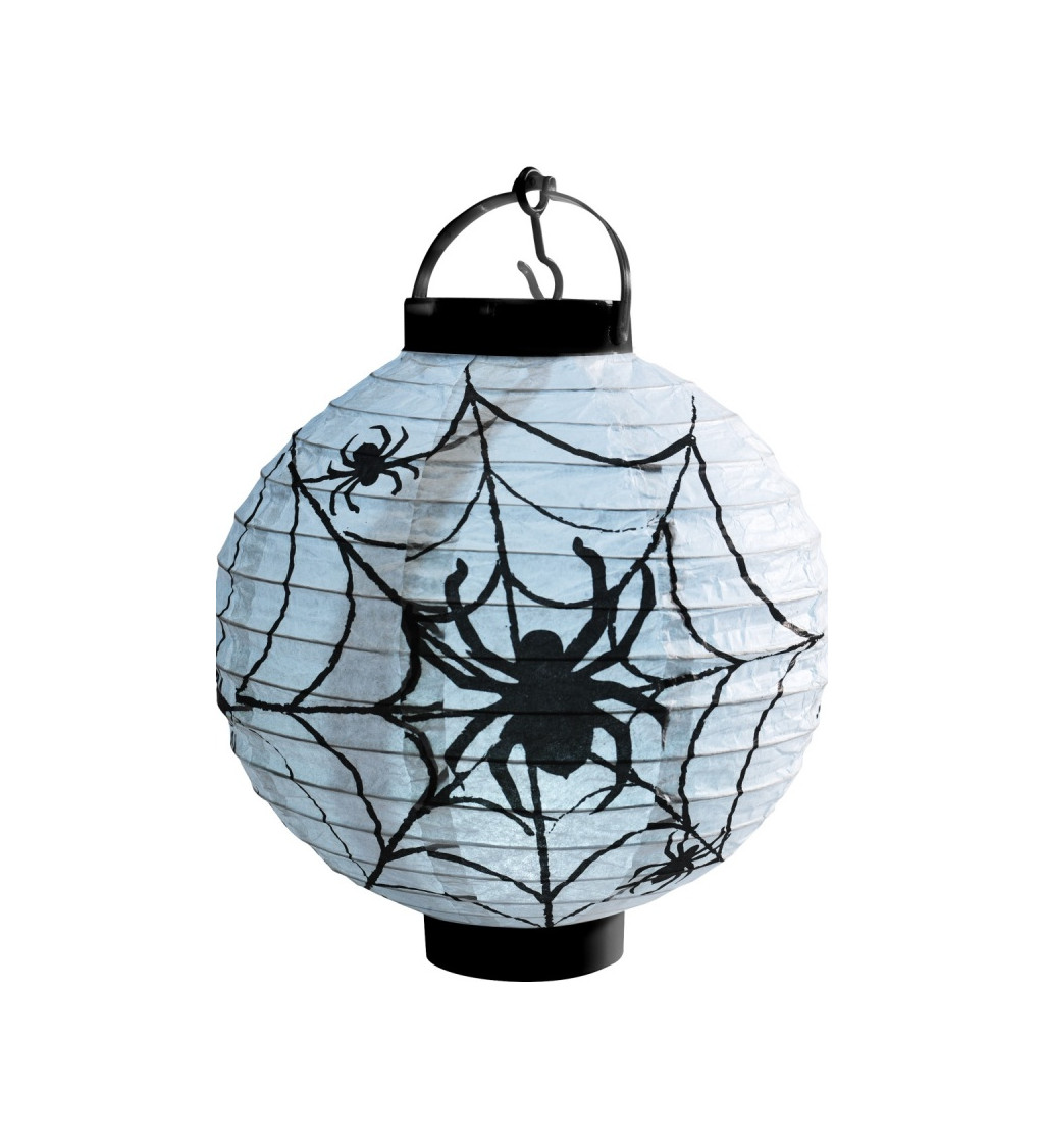 Papírový lampión s pavouky