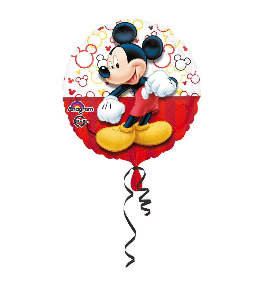 Kulatý fóliový balónek Mickey Mouse