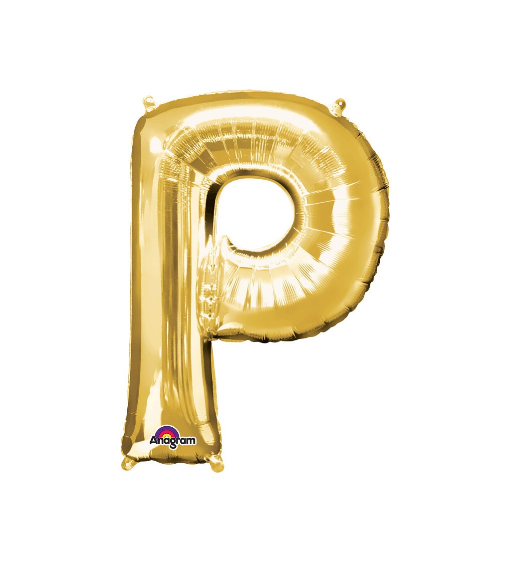 Fóliový balónek zlaté P