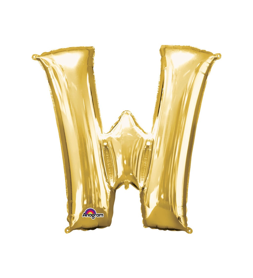Fóliový balónek zlaté W