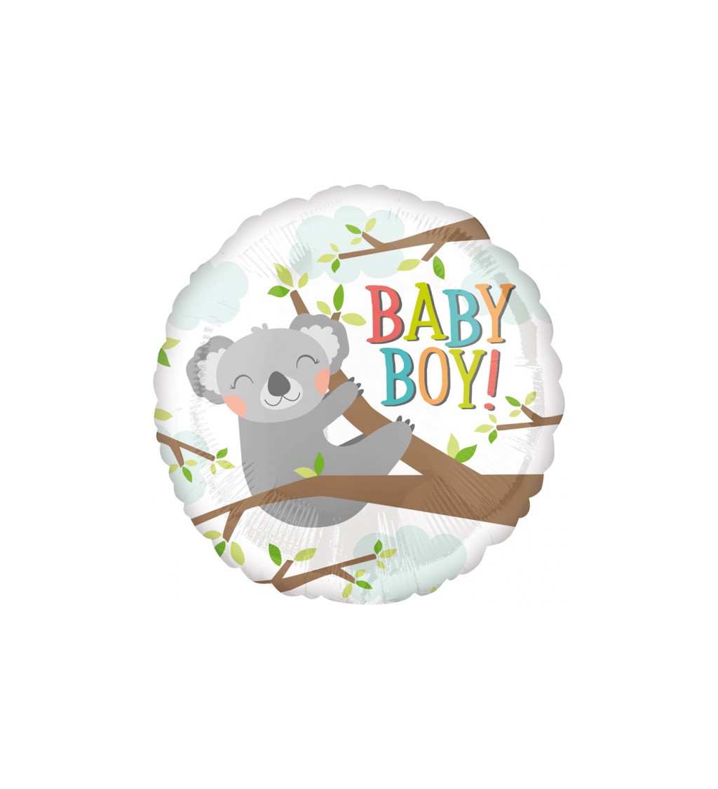 Koala - boy fóliový balónek