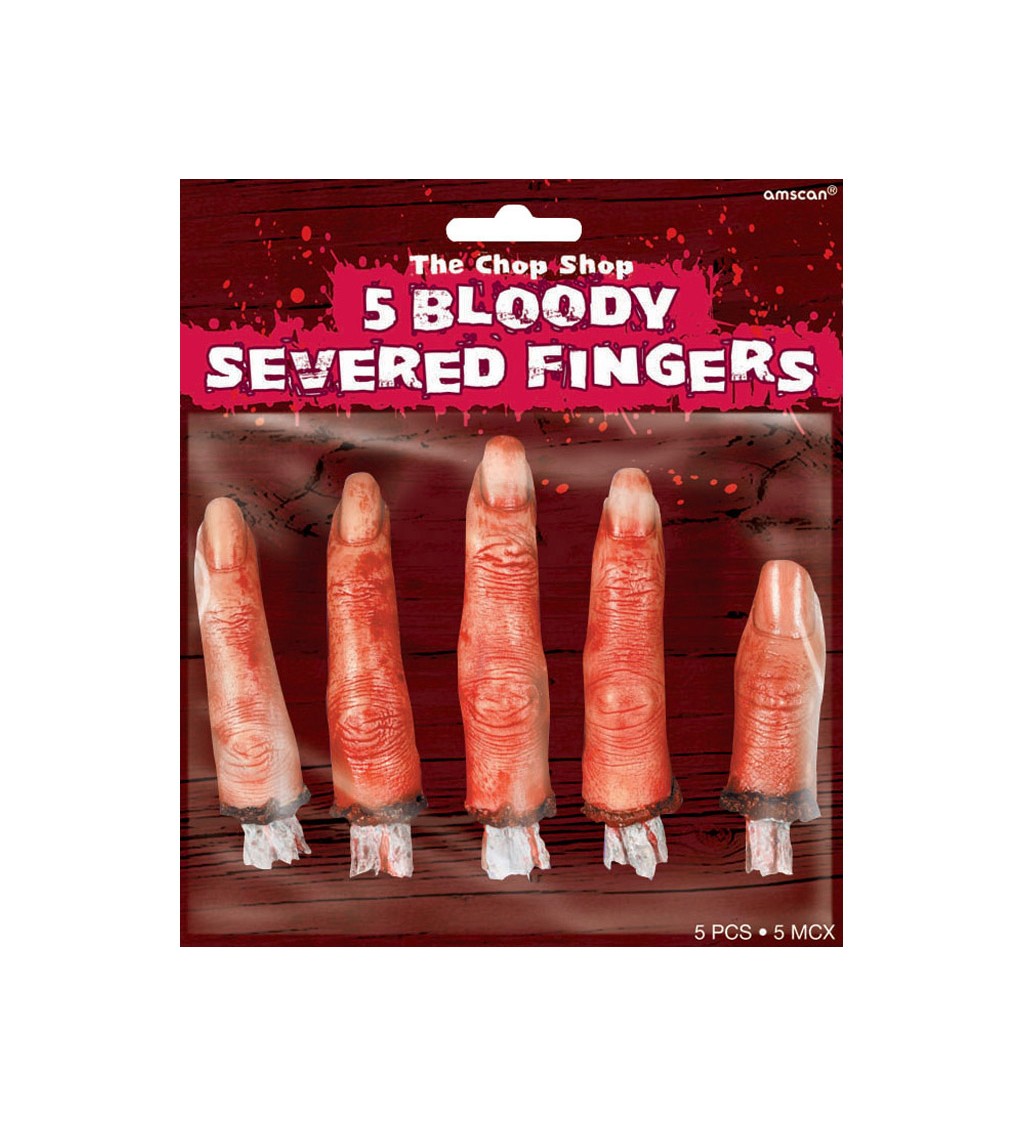 Uříznuté krvavé prsty