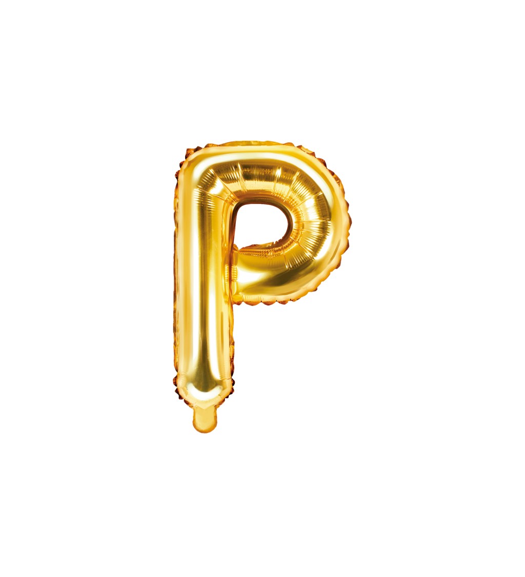 Fóliový balónek - písmeno P, rose gold