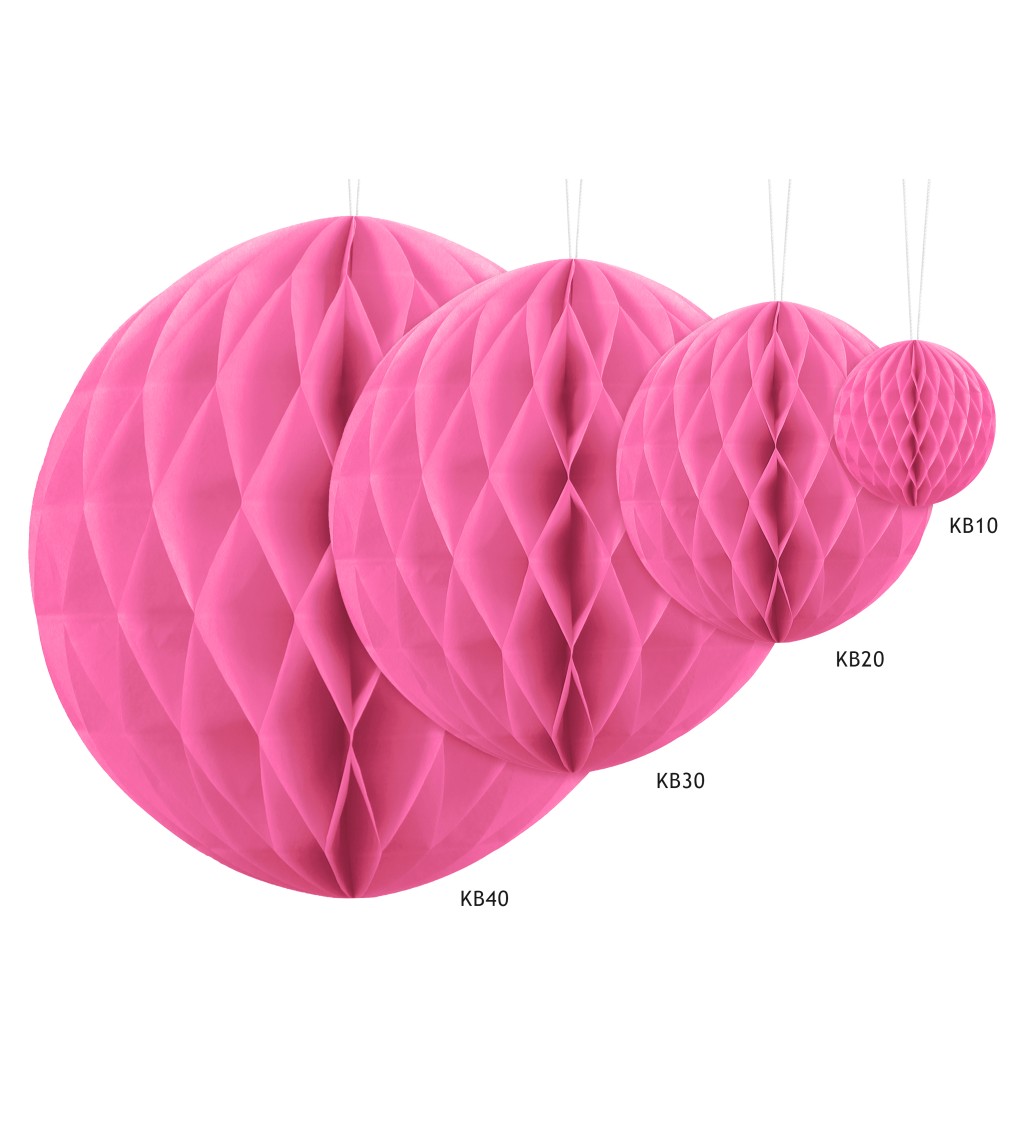 Dekorační koule - růžová, 40 cm