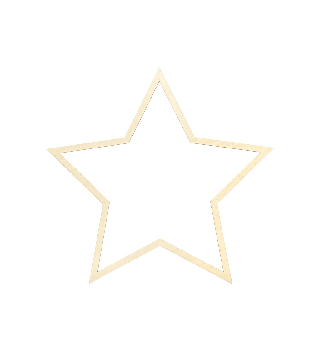 Dekorace -závěsné hvězdy, dřevěné