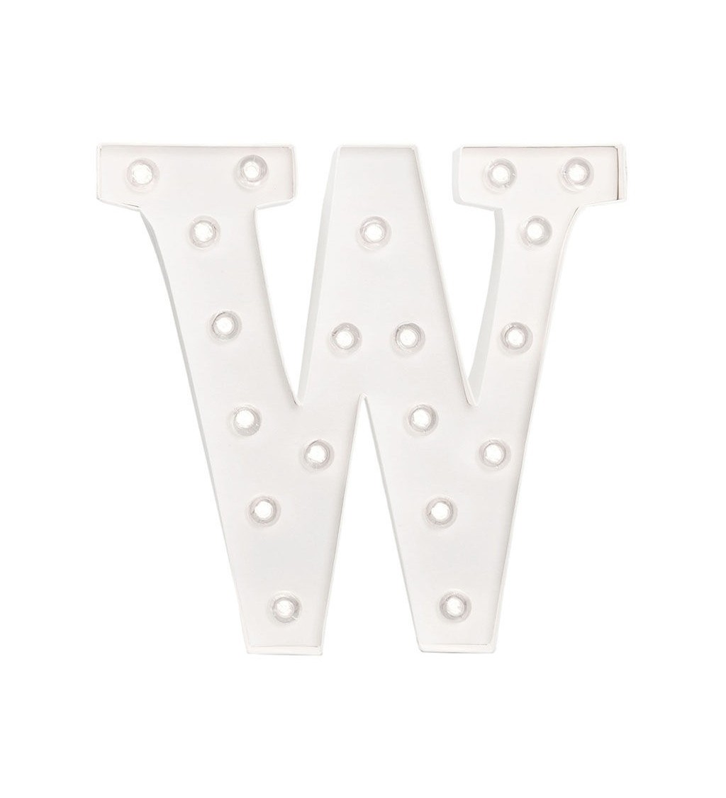 Svítící LED písmeno " W "