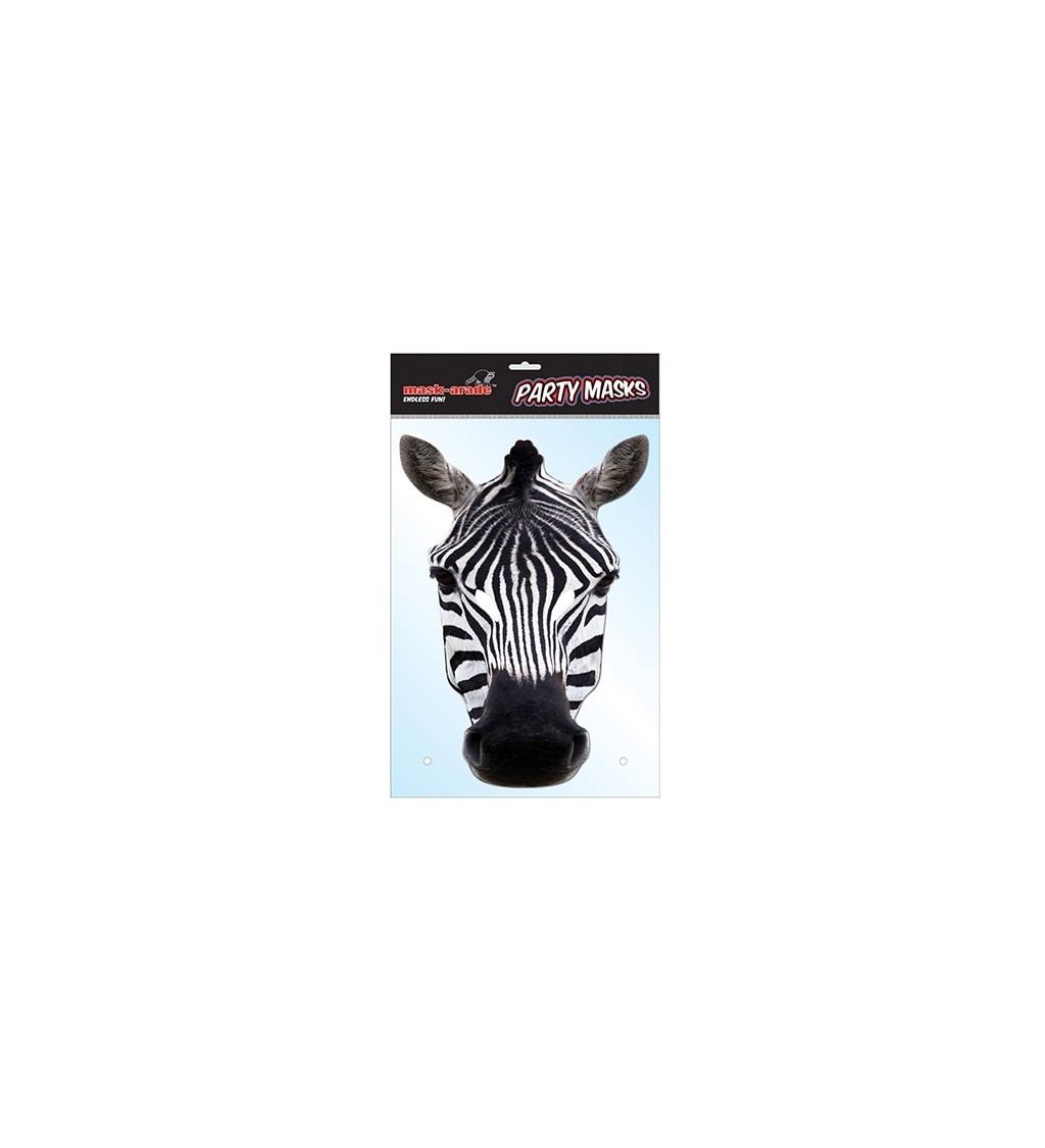 Party maska Zebra