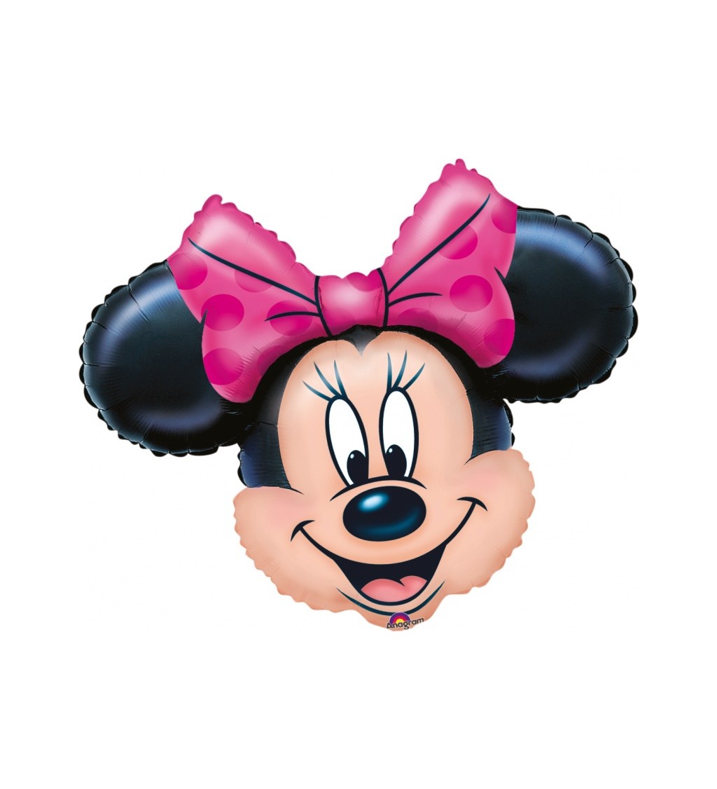 Fóliový balónek - hlava Minnie Mouse