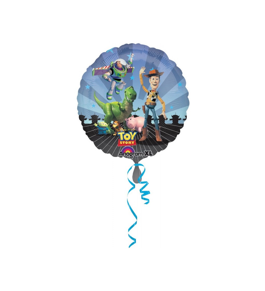 Kulatý balónek Toy Story fóliový