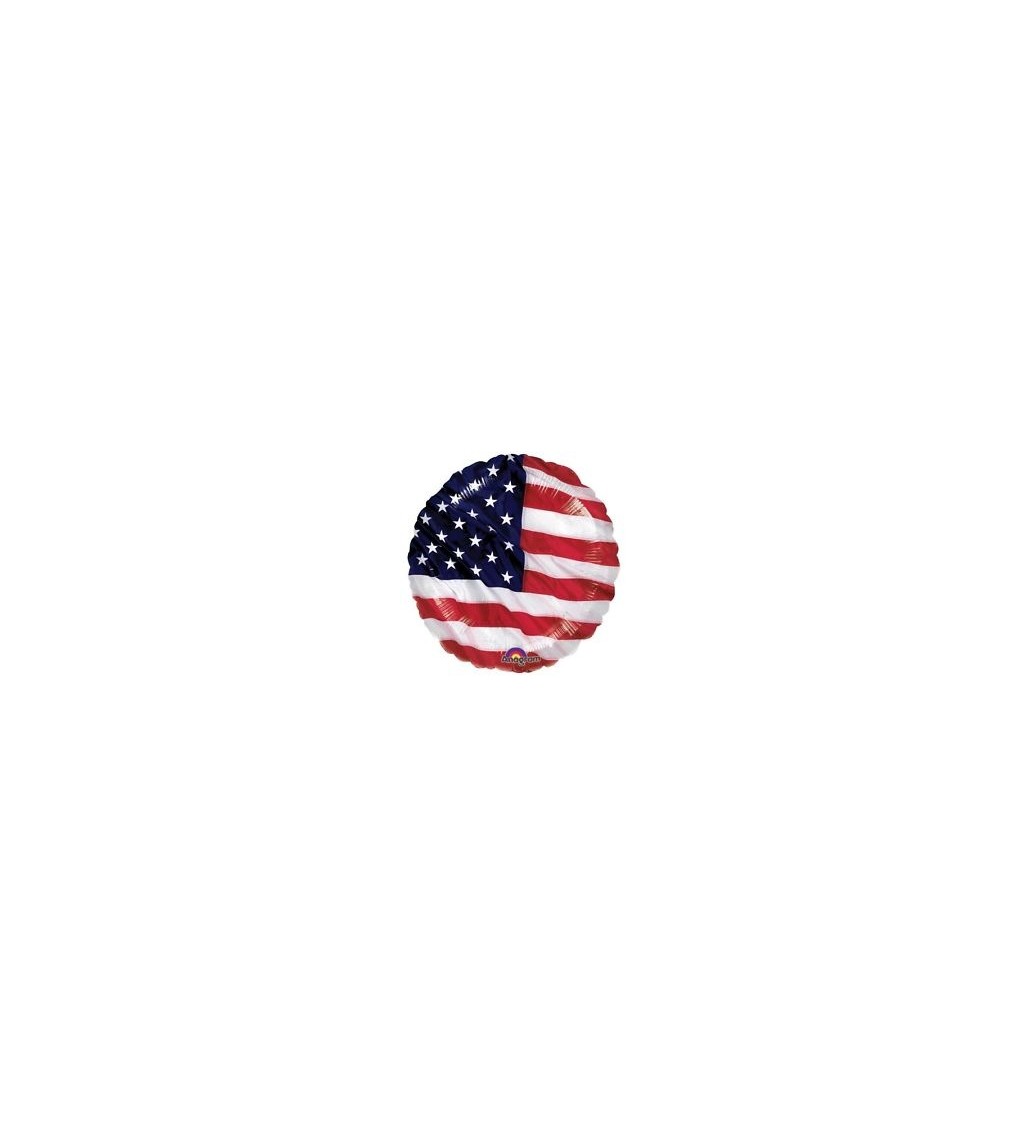 Balónek fóliový s americkou vlajkou