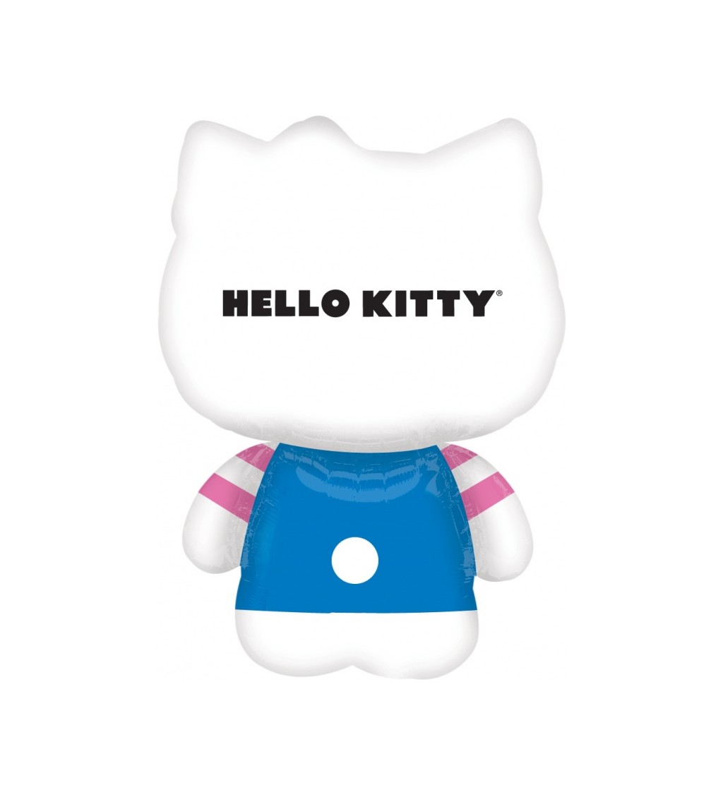 Fóliový balónek Hello Kitty modrý