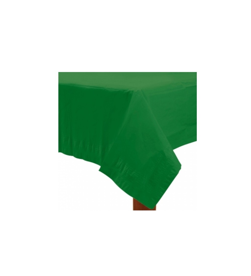 Papírový zelený ubrus