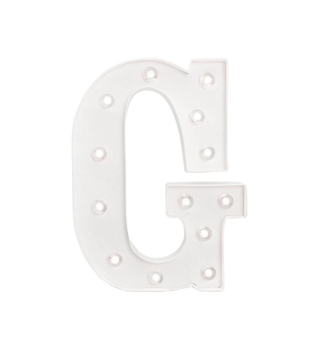 Svítící LED písmeno " G "