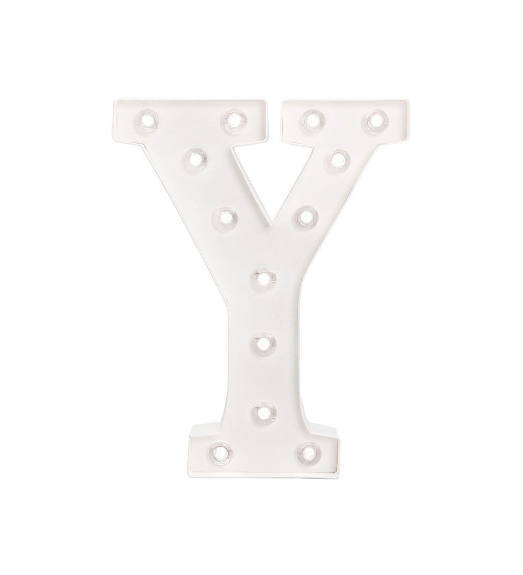 Svítící LED písmeno " Y "