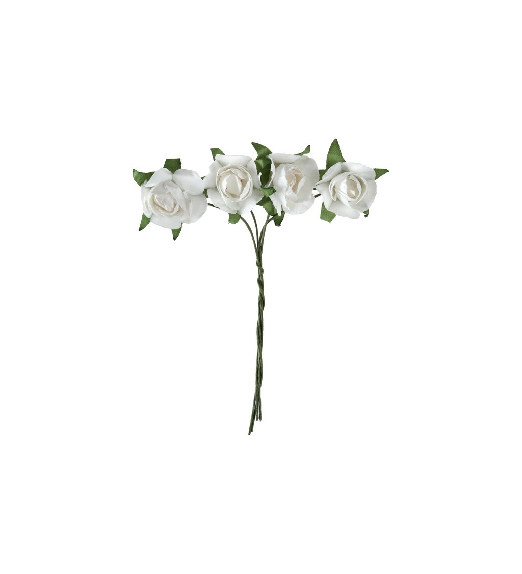 Dekorace Pugét bílých růží