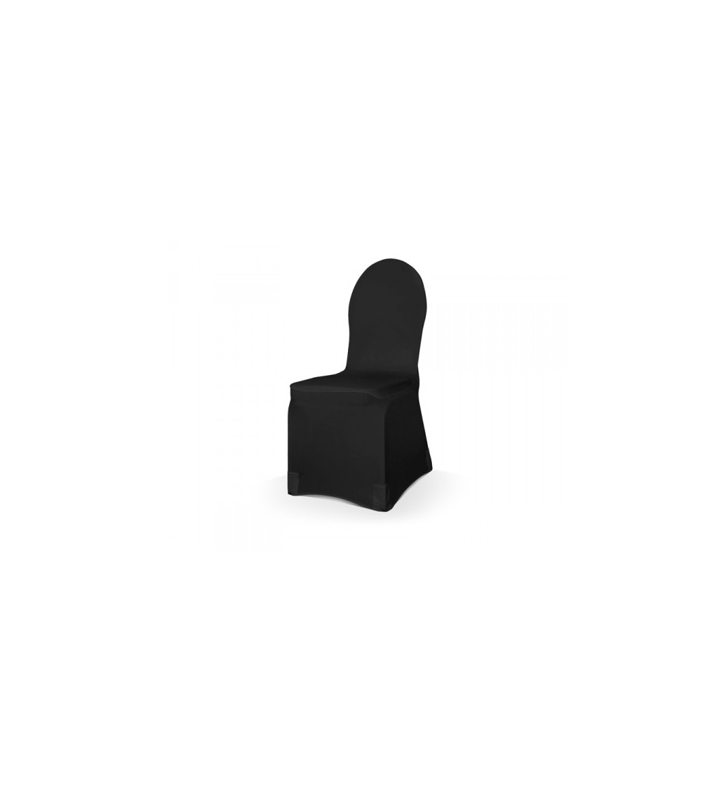 Černý elastický potah na židli