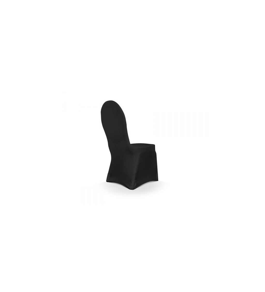 Černý elastický potah na židli