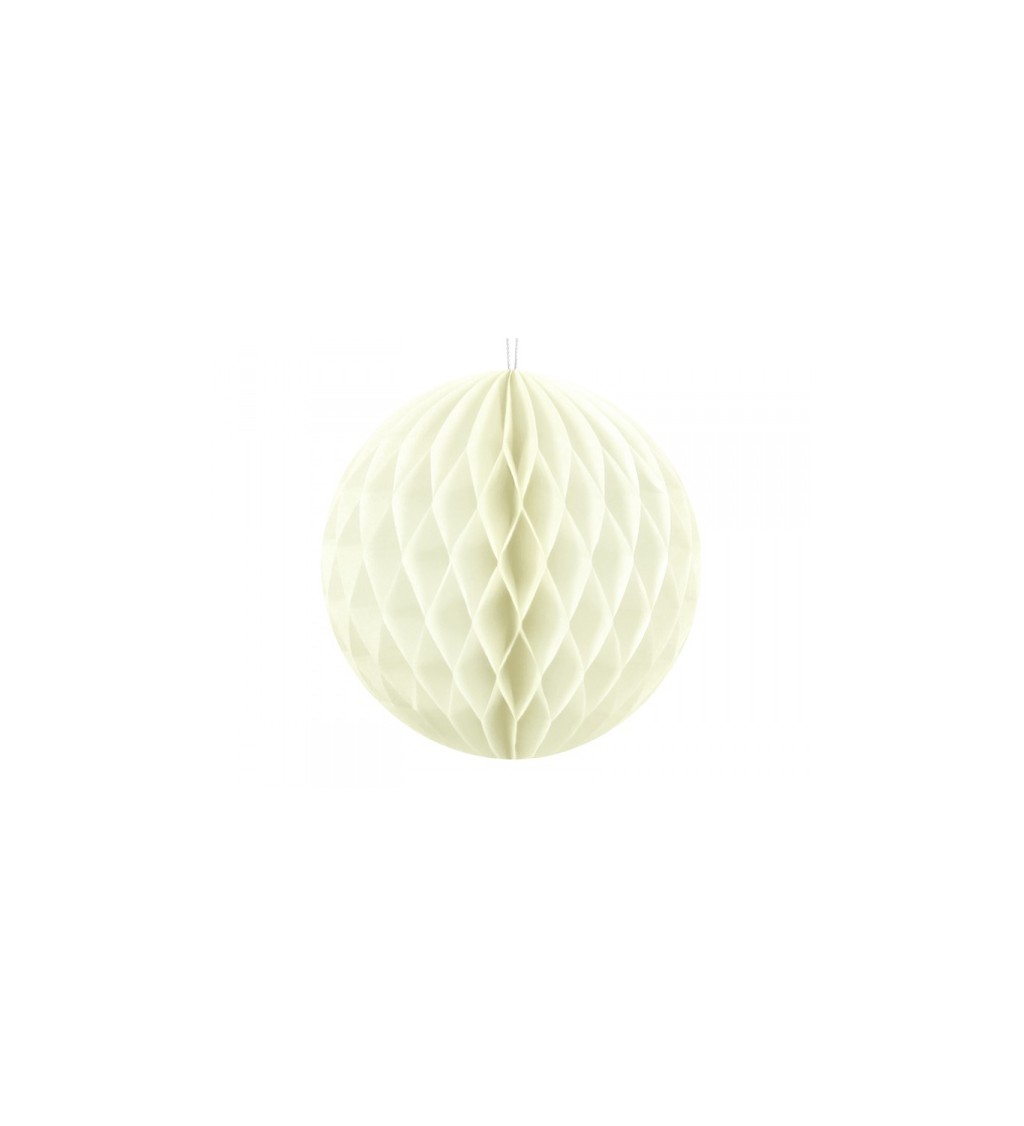 Dekorační koule - krémová, 10 cm