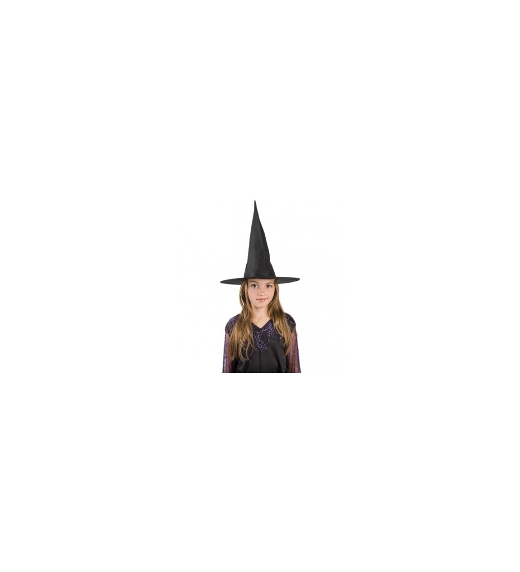 Dětský čarodějnický klobouk - černý