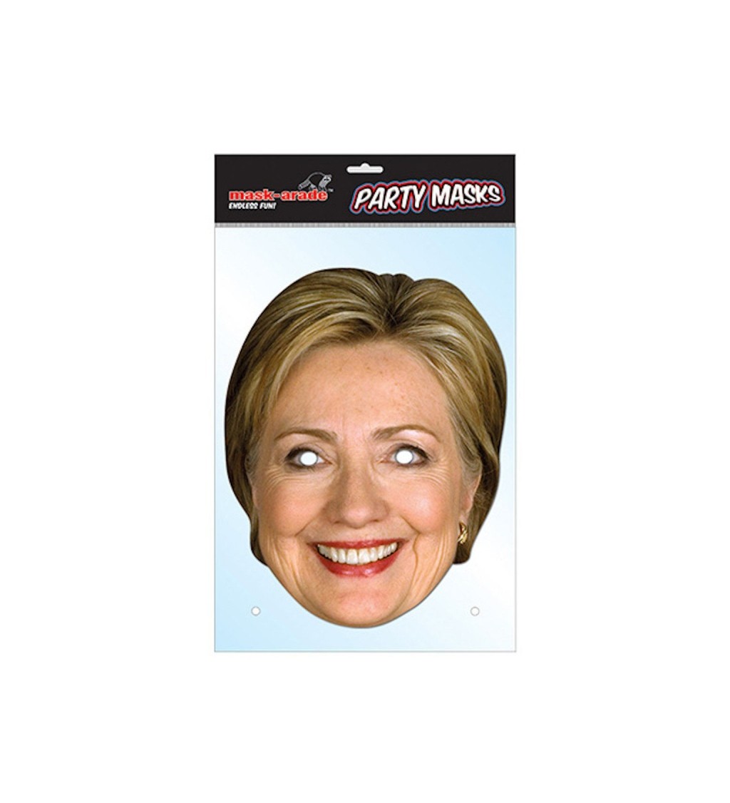 Party maska - Hillary Clinton