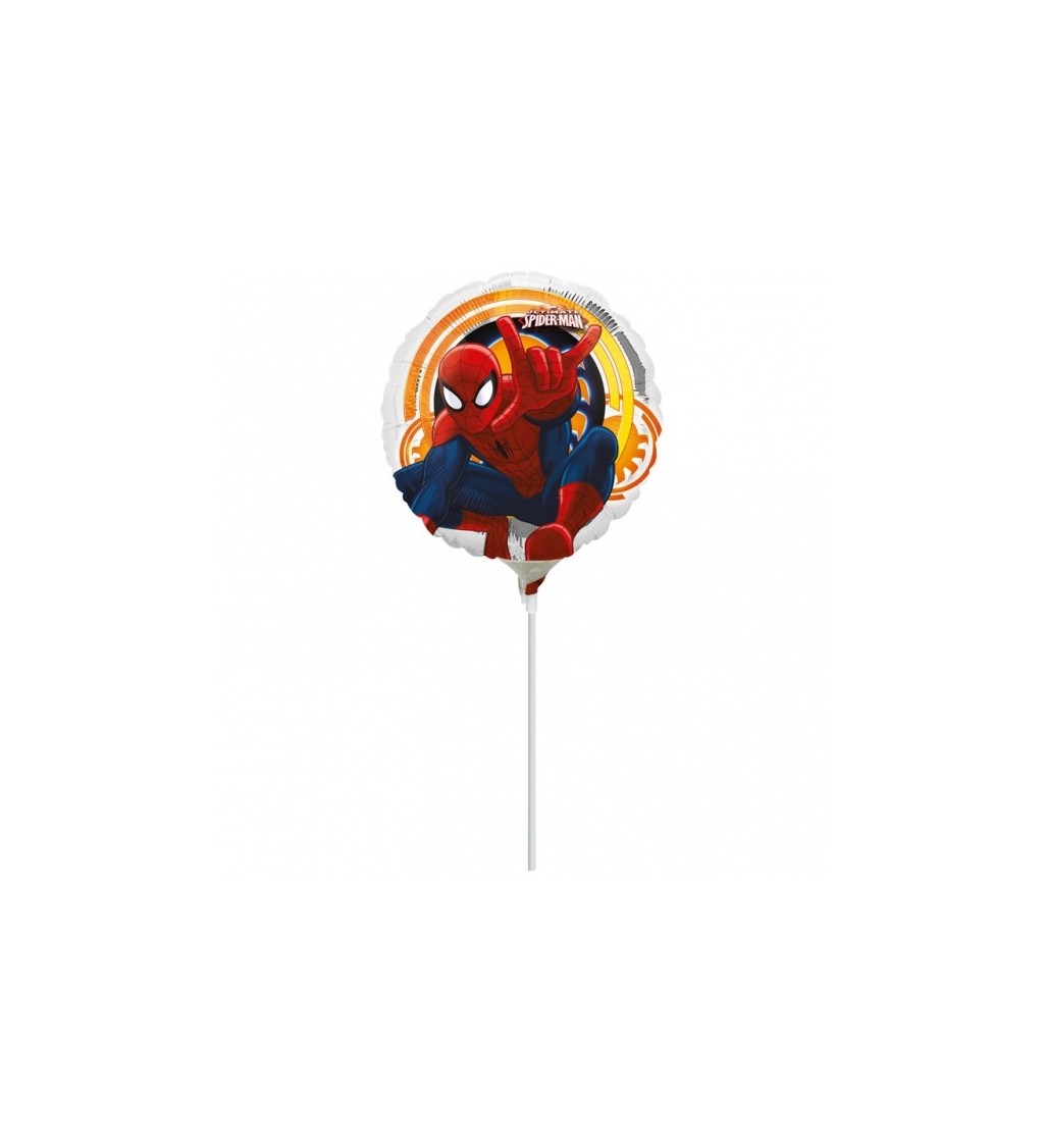 Spiderman kulatý fóliový balónek