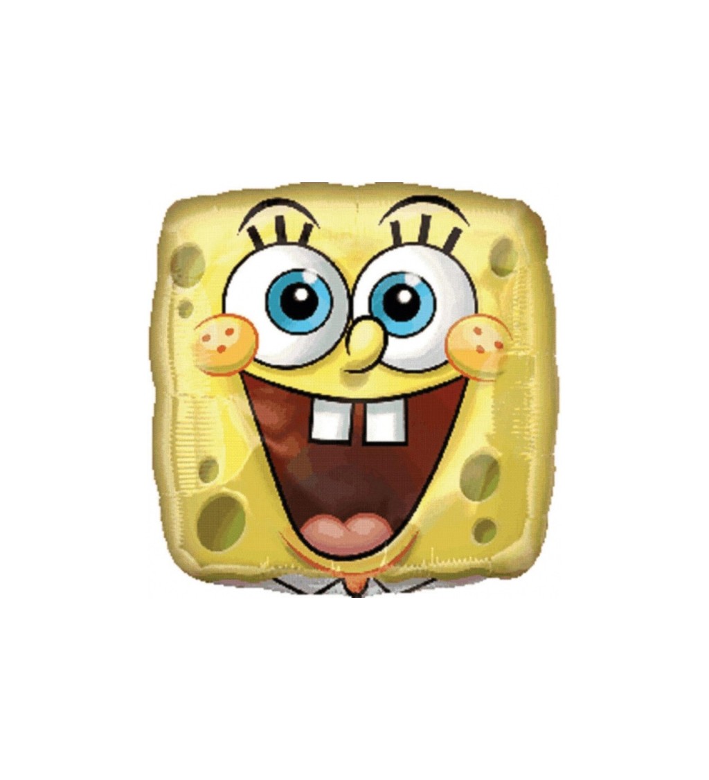Sponge Bob žlutý čtverec fóliový balónek