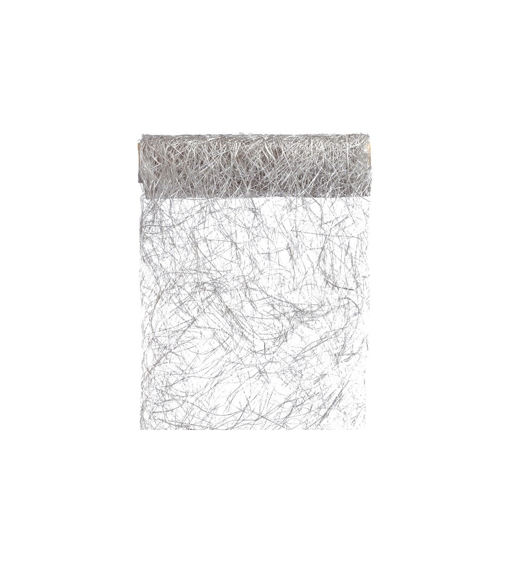 Abaka - stříbrné lýkové vlákno na stůl