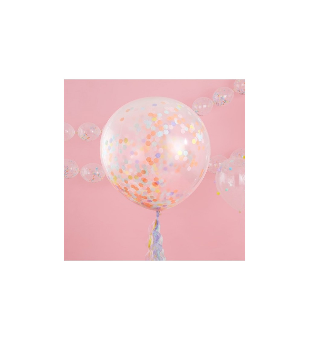 Pastel Party -Giant Confetti Balloons