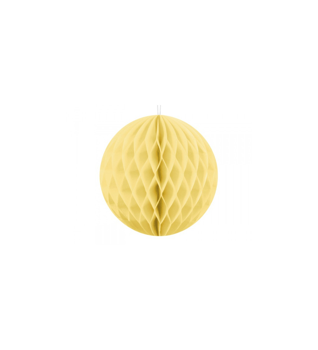 Dekorační koule - světle žlutá, 40 cm