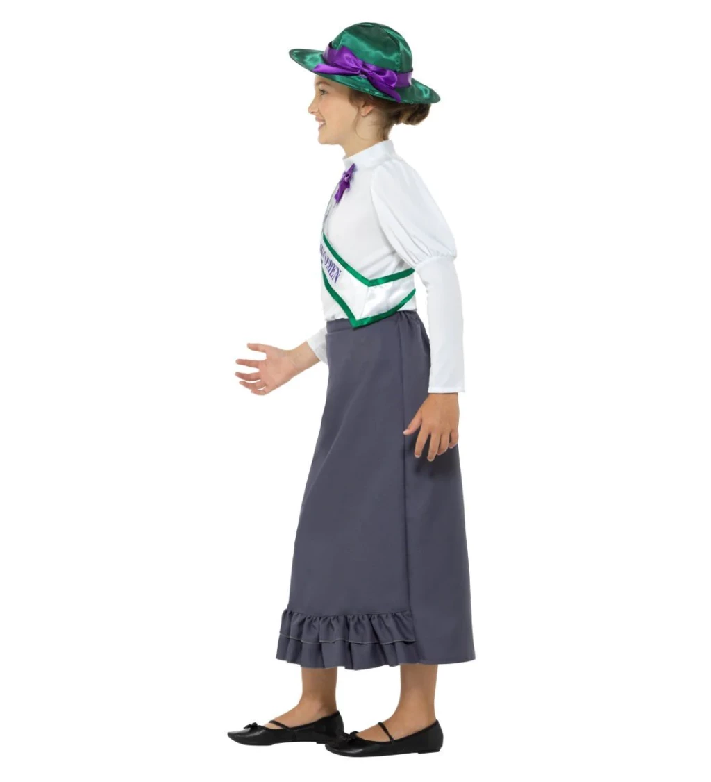 Dětský kostým Viktoriánská sufražetka