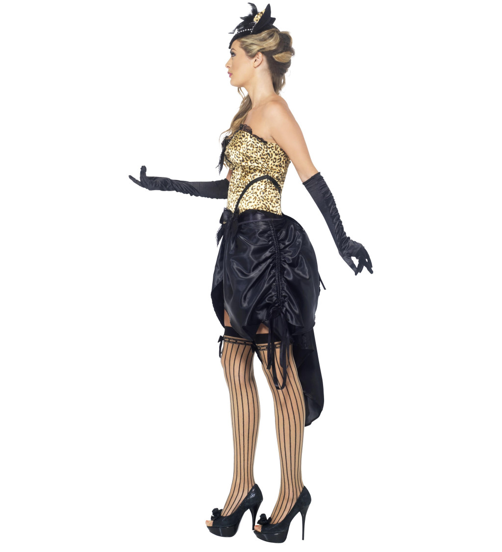 Kostým pro ženy - tanečnice Burlesque s leopardím vzorem