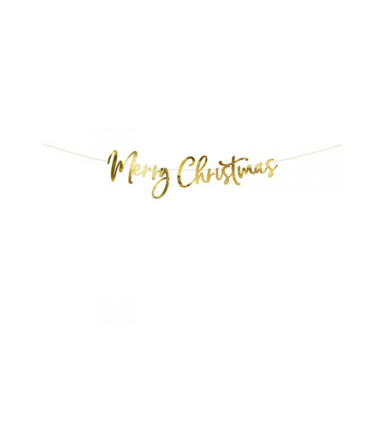 Zlatý vánoční banner
