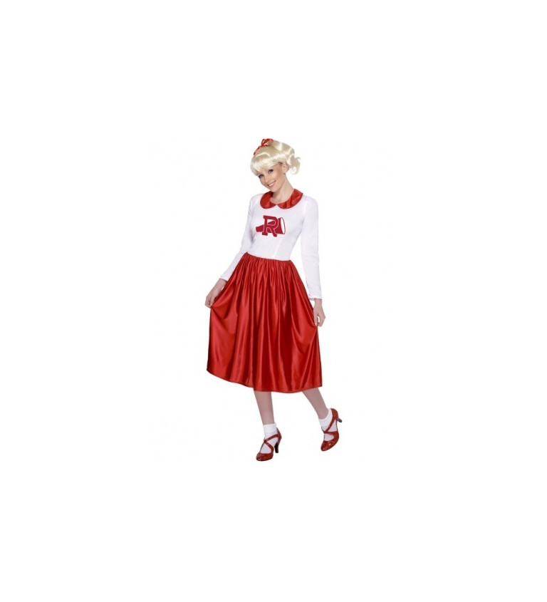 Kostým pro ženy - Sandy Pomáda červeno-bílý