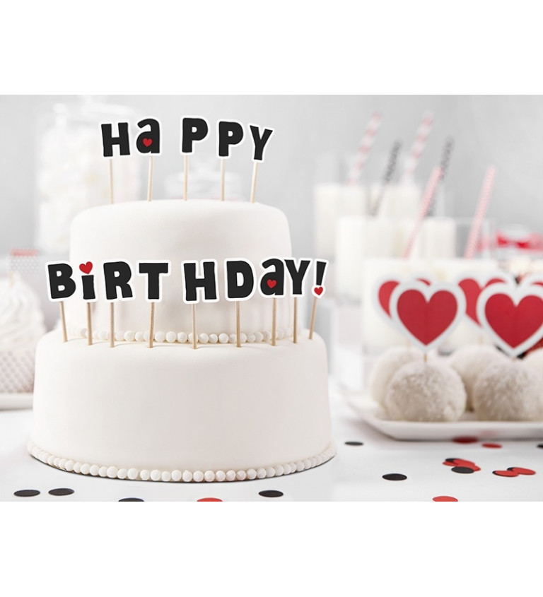 Happy birthday párátka na dort beruška