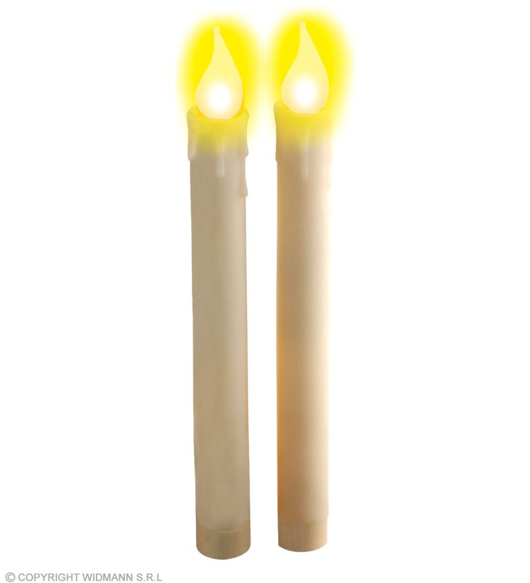 Bílé svíčky gothic