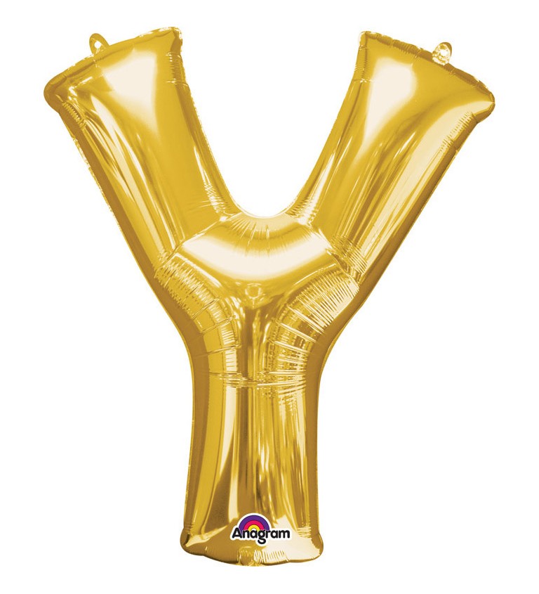 Fóliový balónek zlaté Y