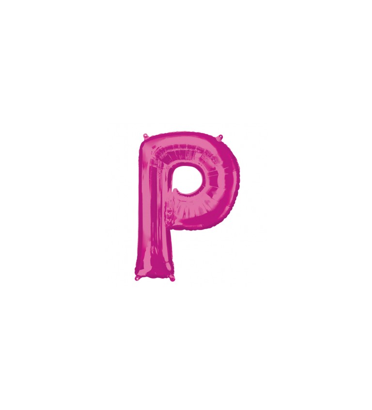 Fóliový balónek P růžový