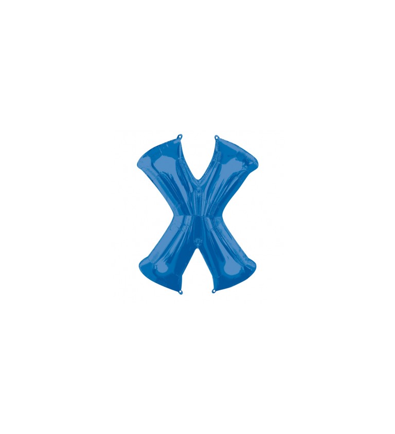 Fóliový balónek X modrý