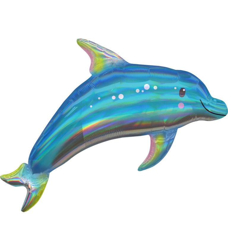Fóliový balónek Holografický delfín