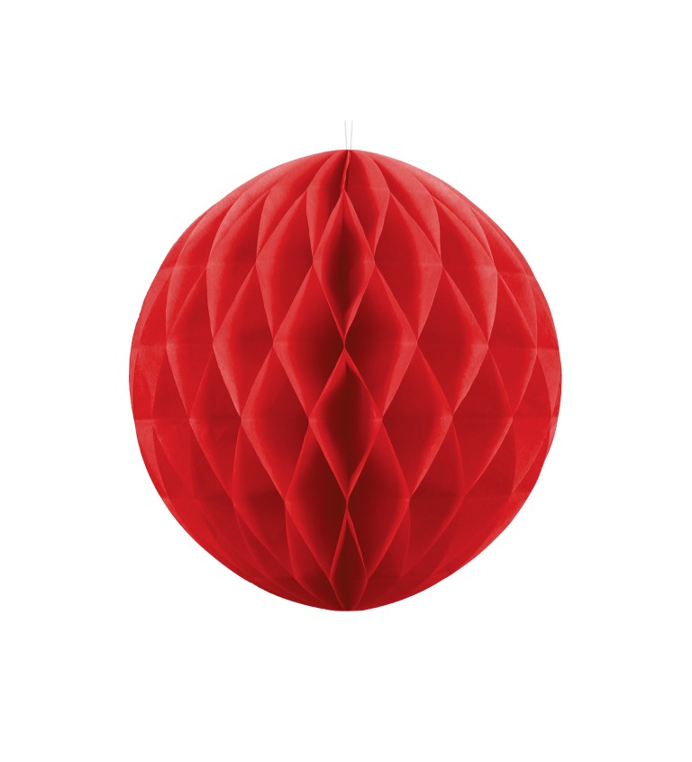 Dekorační koule - červená, 40 cm