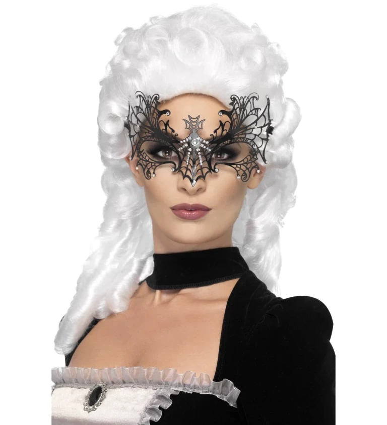 Benátská maska Černá vdova