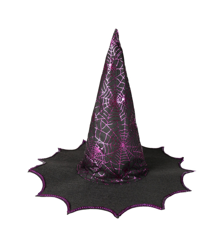 Fialový čarodějnický klobouk pro dospělé