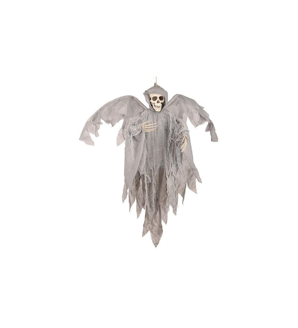 Dekorace - Lebka s křídly