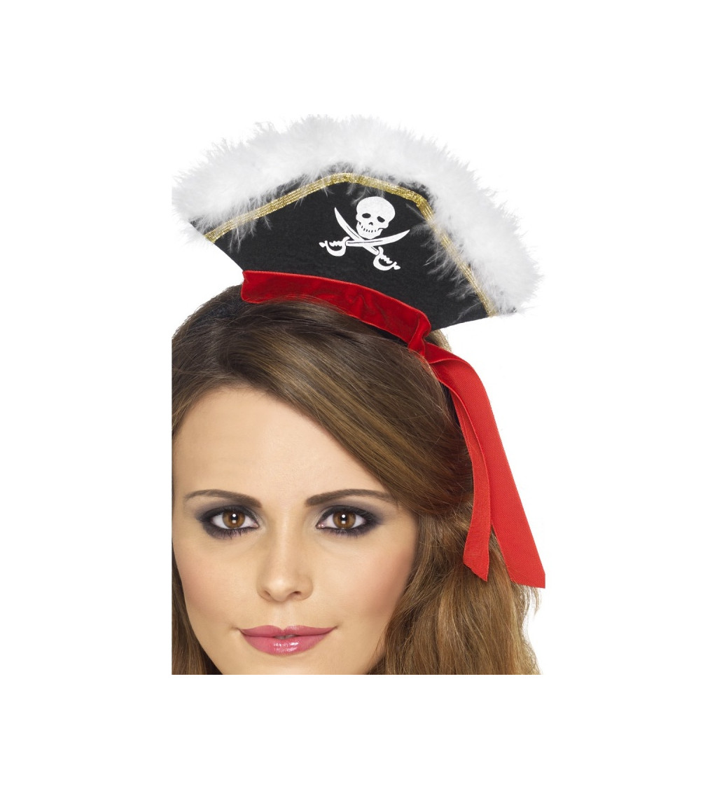 Pirátský klobouček na čelence